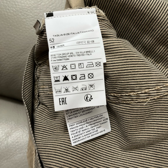 United Colors of Benetton Men’s Chino - EU Size 52 / US Size 36 - Picture 5 of 6